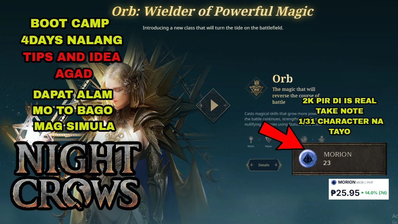 NIGHT CROWS - TIPS BAGO MAG START ANG BOOTCAMP -2KPIRDI NA NAMAN