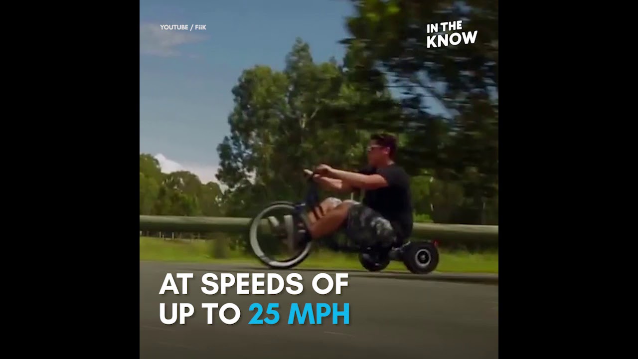 Electric drift trike lets you do crazy tricks and doughnuts