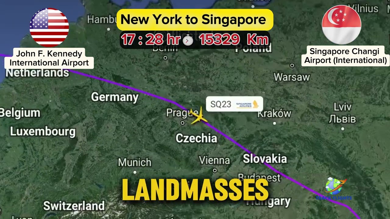 New york to Singapore Flight route explorers singapore airlines grc luxury travel - Flightradar24