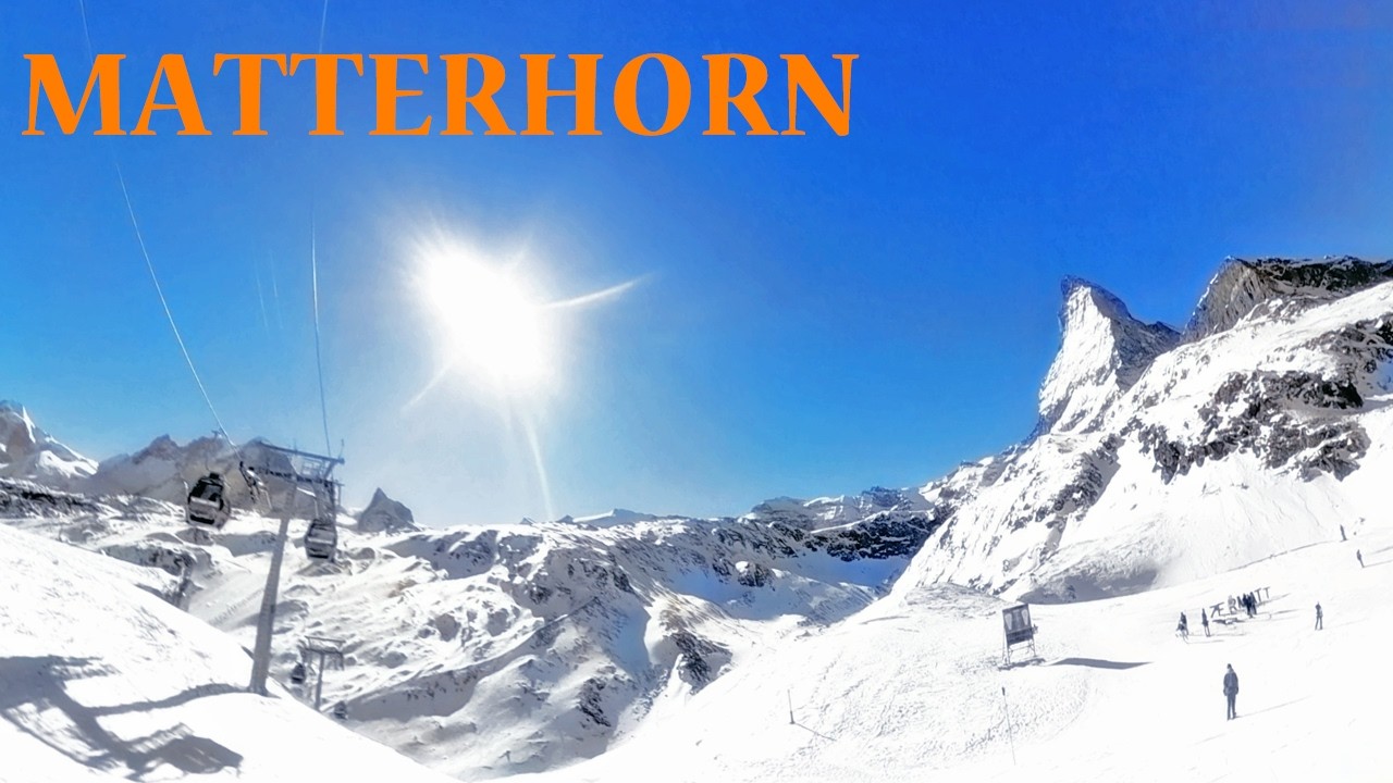 Alpine Ski Run with Matterhorn Views | Zermatt Piste 51 POV
