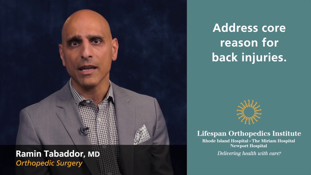 Address core reason for back injuries.