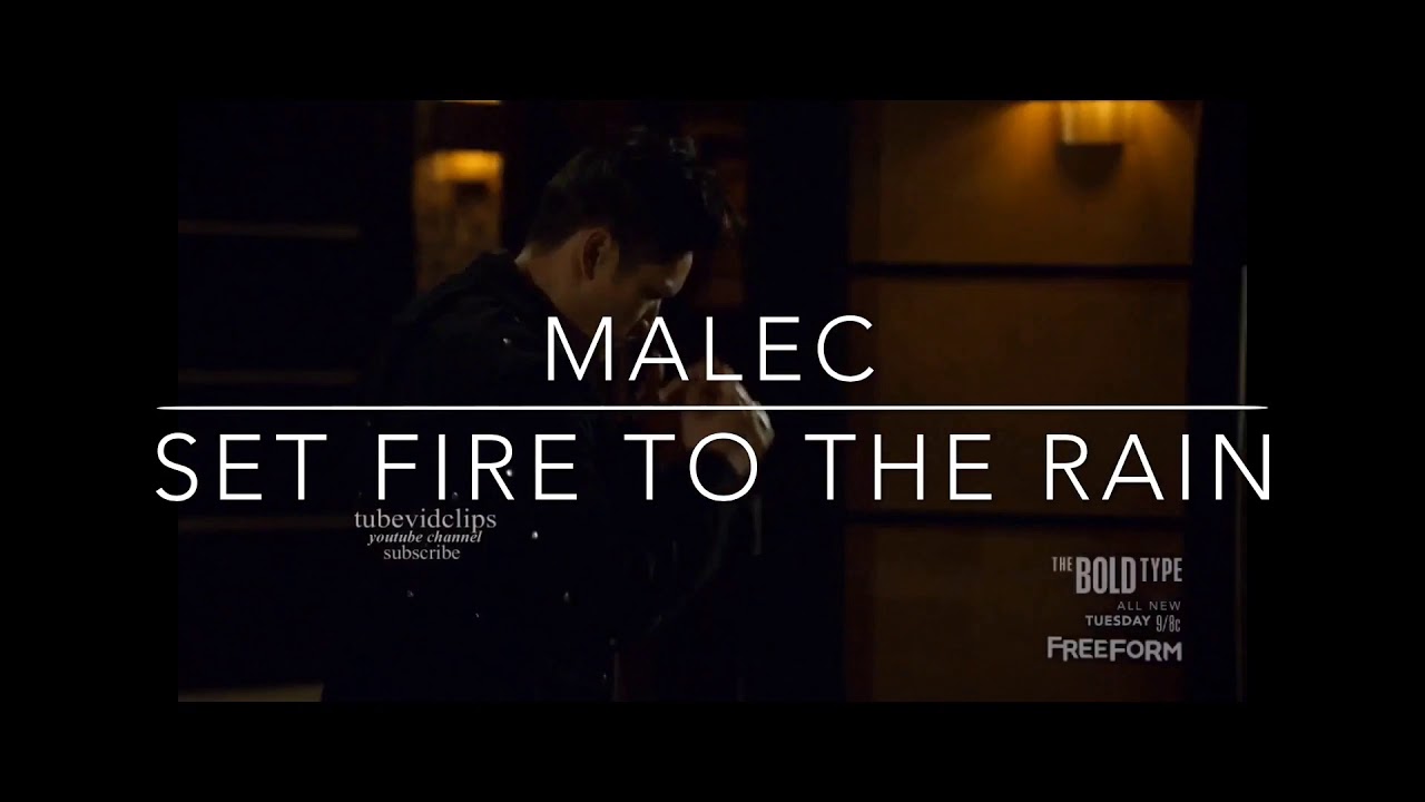 Magnus bane+Alec lightwood (malec) MV set fire to the rain