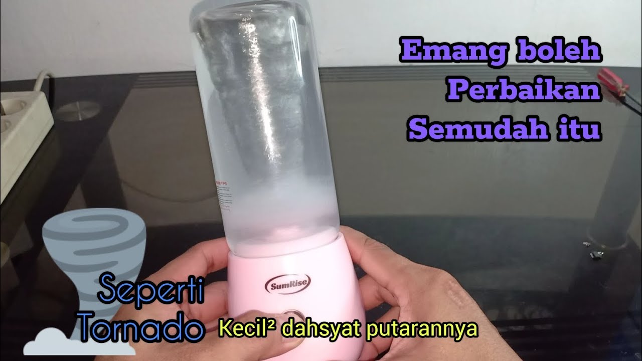 Memperbaiki blender portable tidak bisa muter