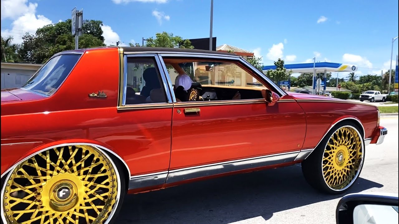 Candy Tangerine 84 Chevy Caprice Landau on Gold 28