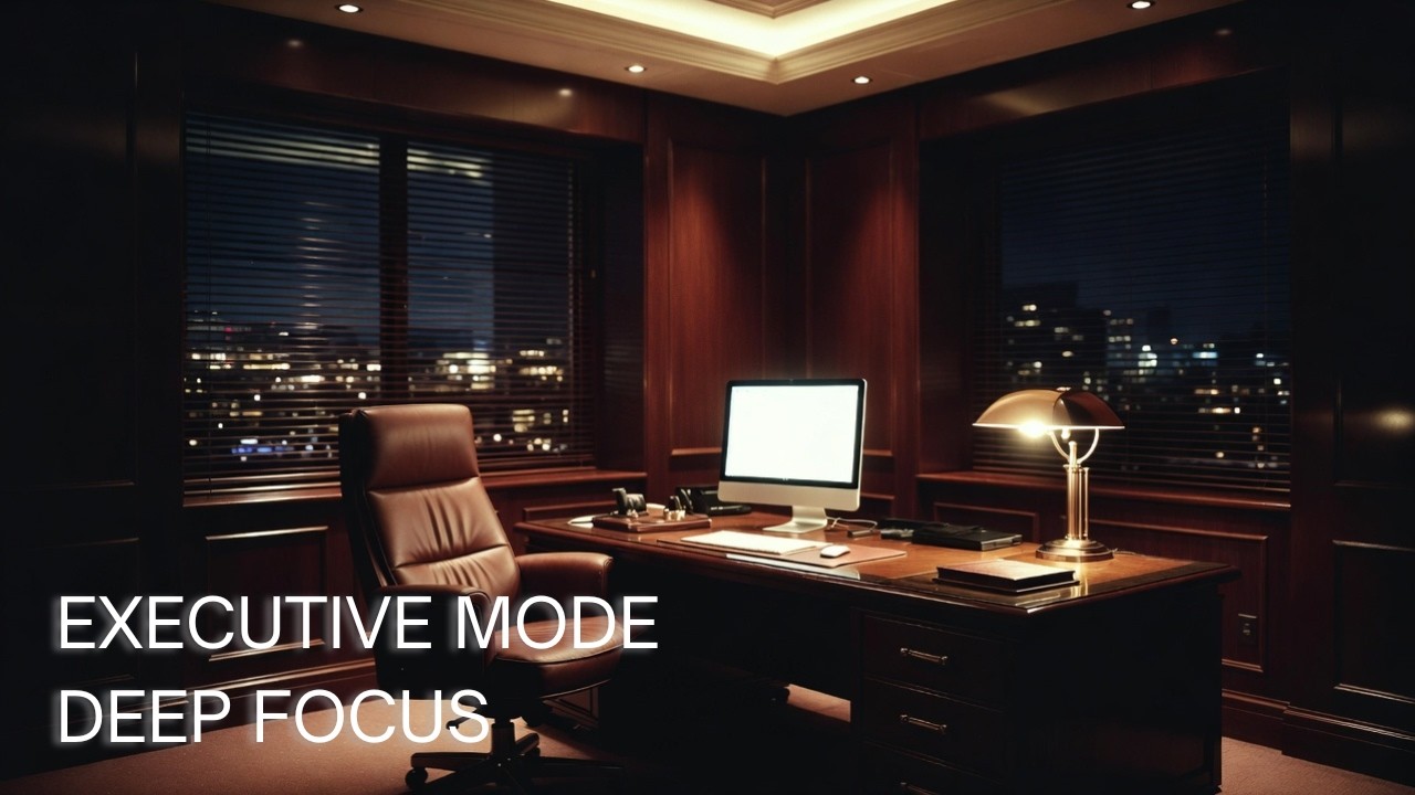 Executive Deep Focus Music | Luxury Productivity Session (No Vocals)