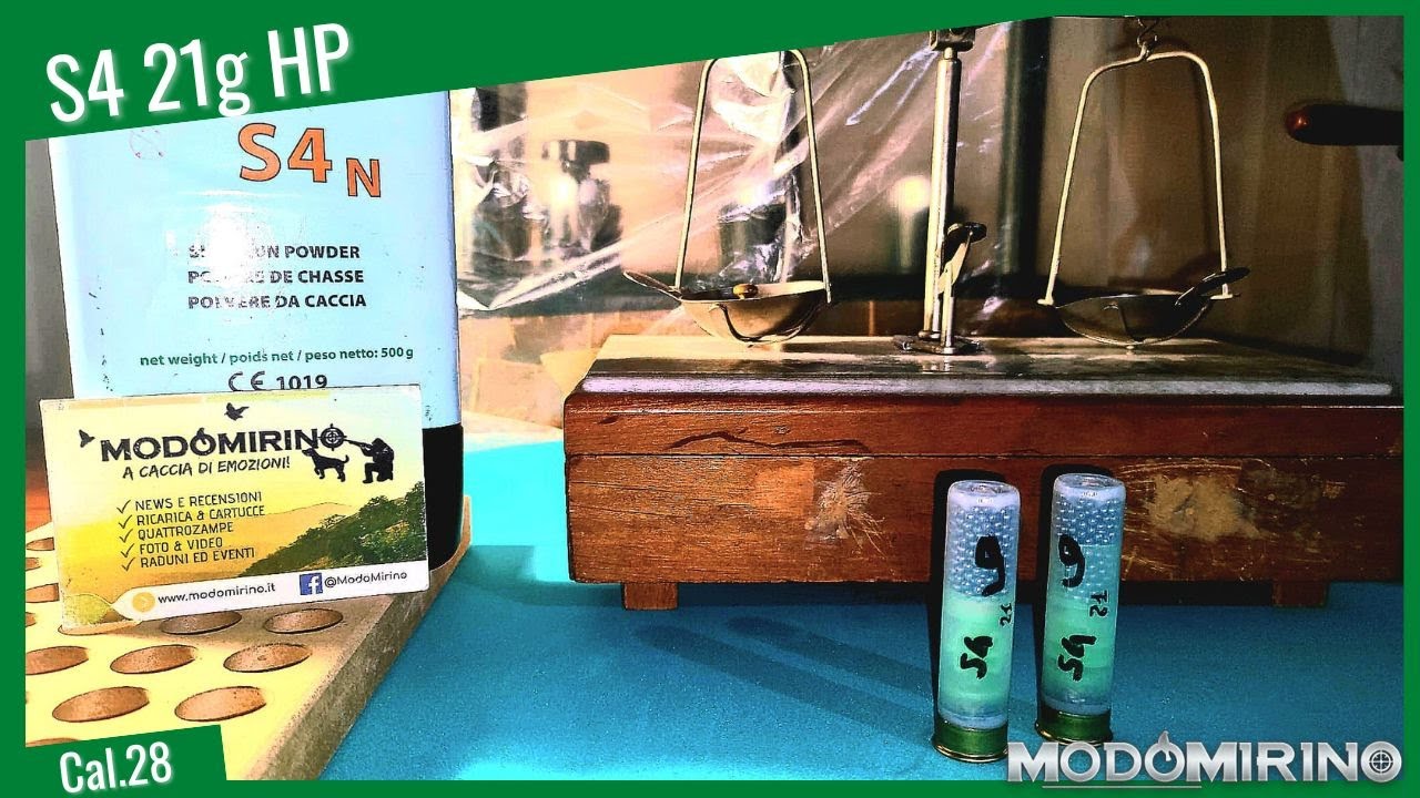 S4 da 21gr  in Cal.28 - cartuccia polivalente per la piccola migratoria EP2