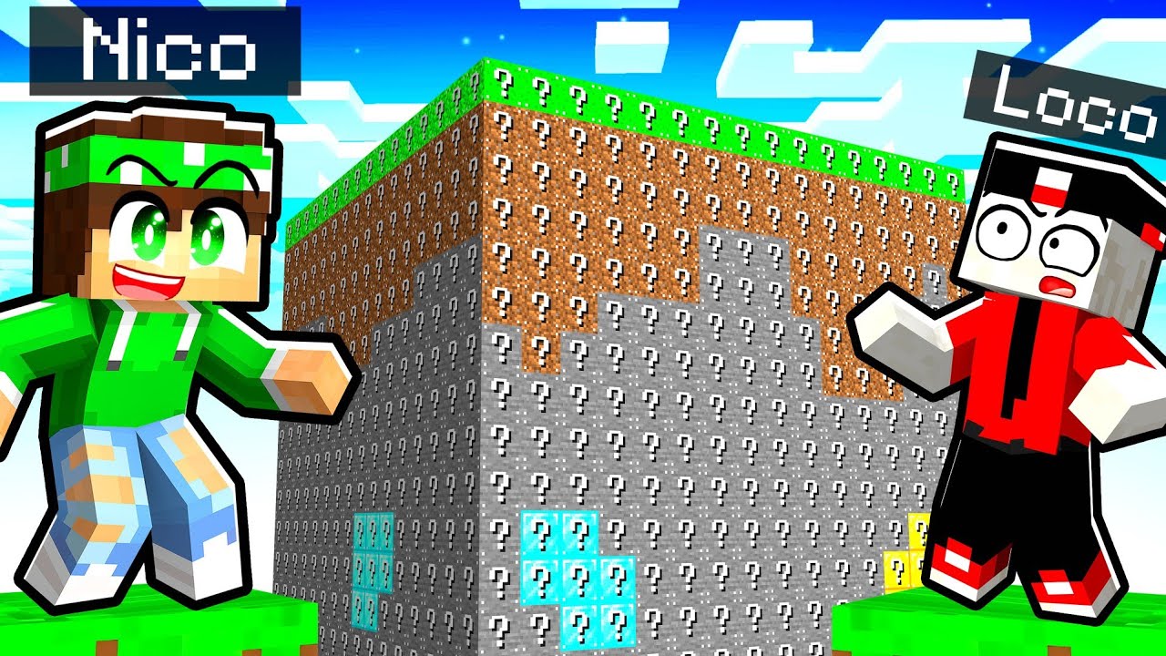 SOPRAVVIVO IN UN MONDO DI 9.743.692 LUCKYBLOCK su MINECRAFT!
