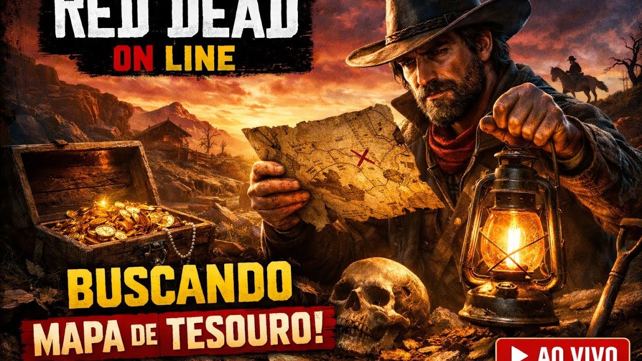 Red Dead On Line- Mapa de tesouro- Criando arquivo de jogatina! #ps5 #rdr2 #reddead2 #playstation5