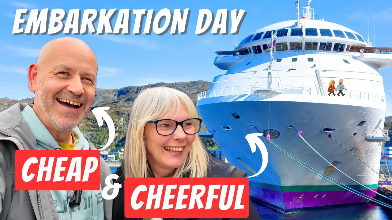 We took the CHEAPEST cruise to Norway - Embarkation Day Ambassador Ambience 