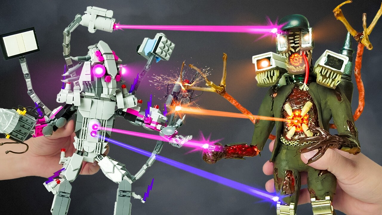⚡LEGO Anti-Titan vs. 🧟‍♂️ Zombie Titan Cameraman! 🎥 The Ultimate Skibidi Battle Begins! 🔥💥