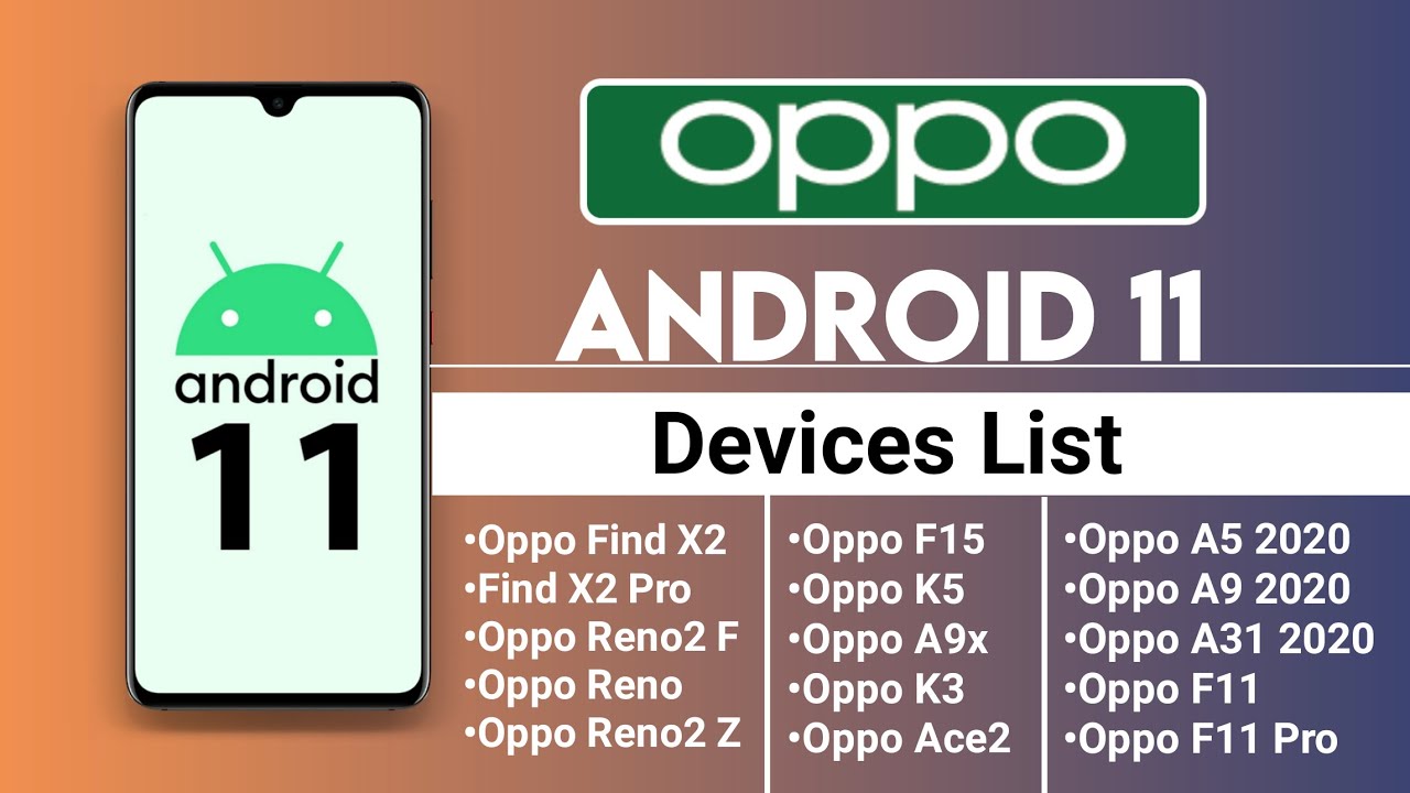 Oppo Android 11 Supported Device List | Oppo Android 11 update device list | Oppo new update?