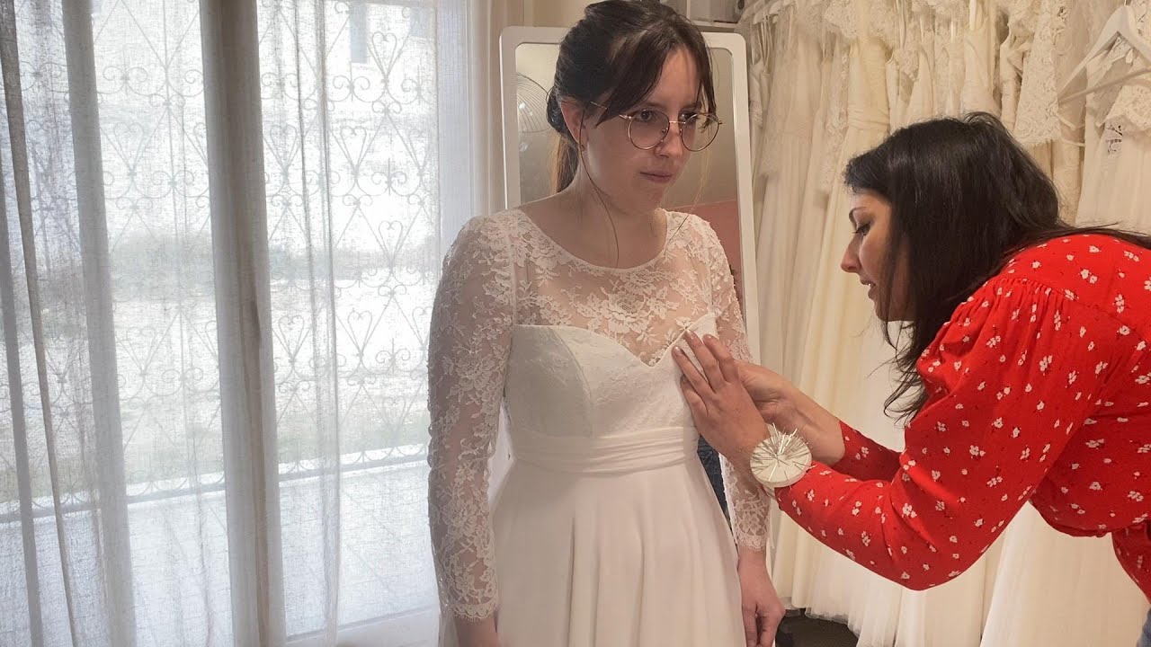 Etapes de confection d'une robe de mariée sur-mesure