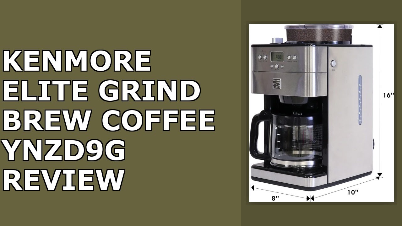 Kenmore Elite Grind and Brew Coffee Maker - Built-In Grinder, Automatic Drip Coffee Review