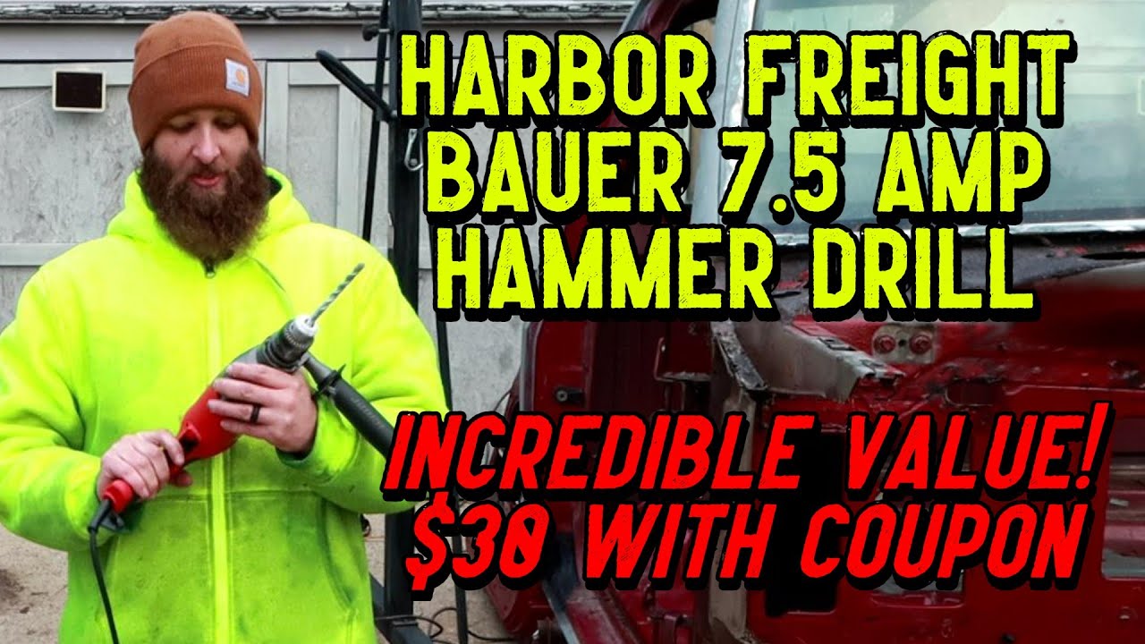Первичный обзор перфоратора Harbor Freight Bauer 7,5 А от @GettinJunkDone