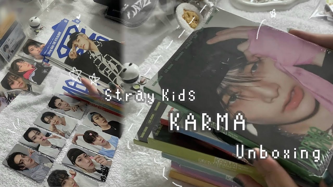 アルバム自引きチャレンジ🥹果たして推しは引けるのか...Stray Kids KARMA Unboxing / 스트레이 키즈/スキズ/開封動画