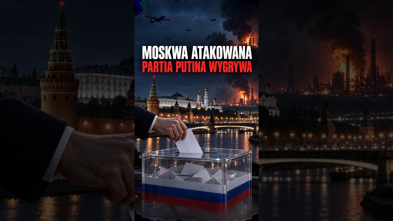 Moskwa pod dronami, Kreml świętuje wybory