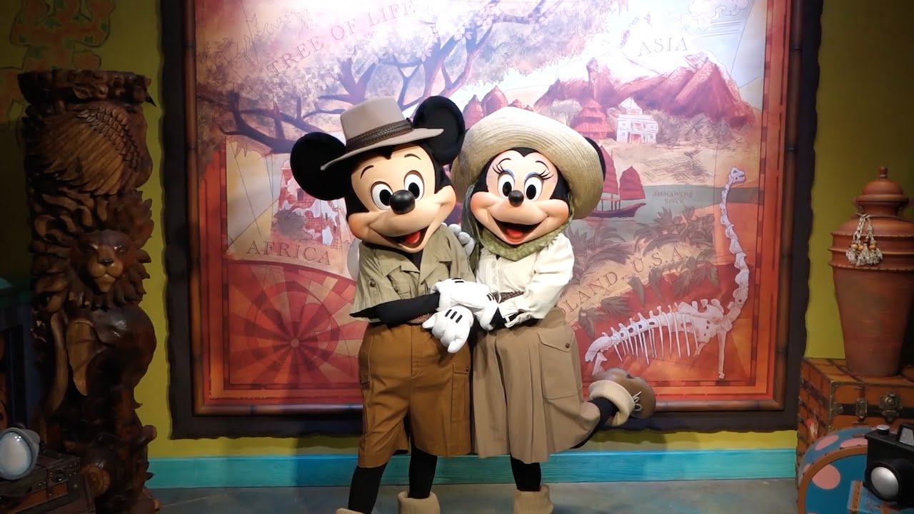 Meet Mickey and Minnie at Adventurers Outpost, Disney's Animal Kingdom, Walt Disney World Resort