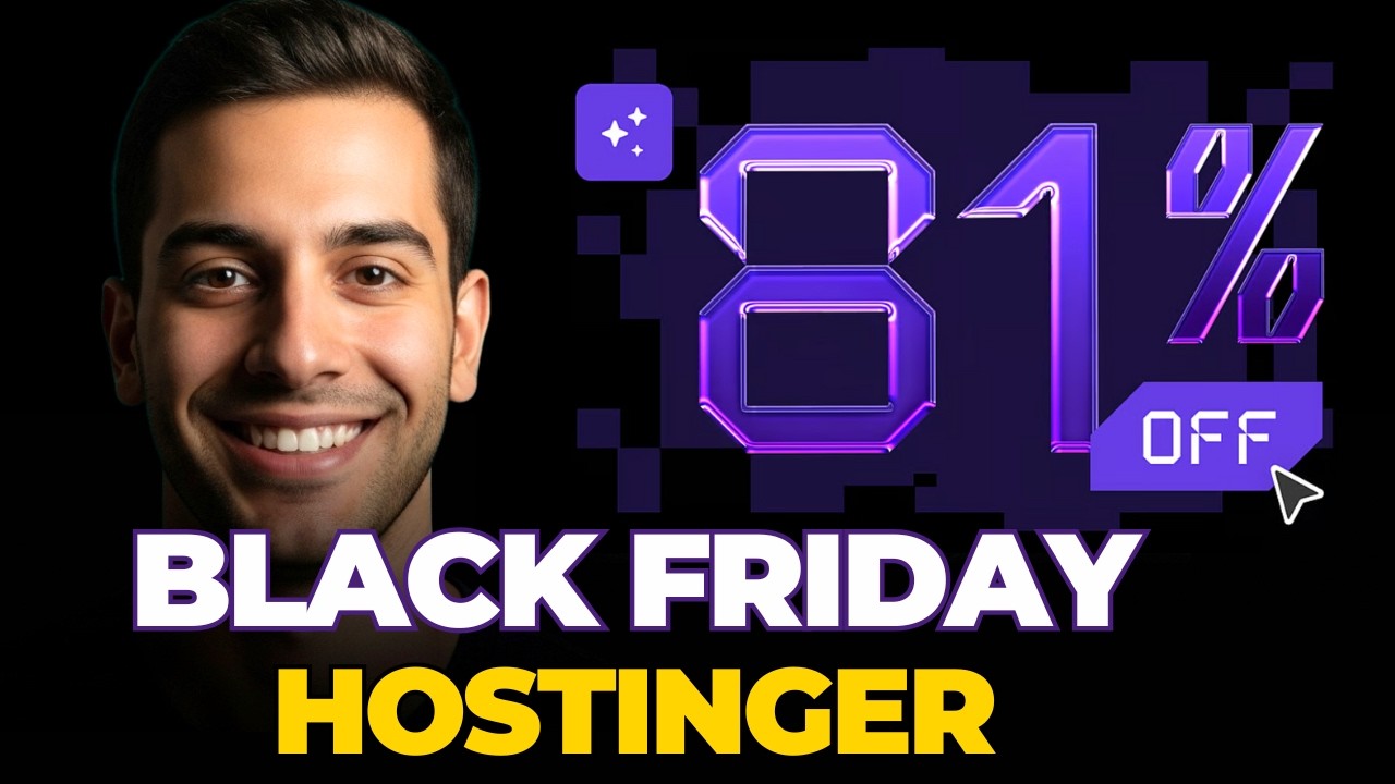 BLACK FRIDAY HOSTINGER 2025 | AT&Eacute; 81% OFF + 10% CUPOM DE DESCONTO HOSTINGER