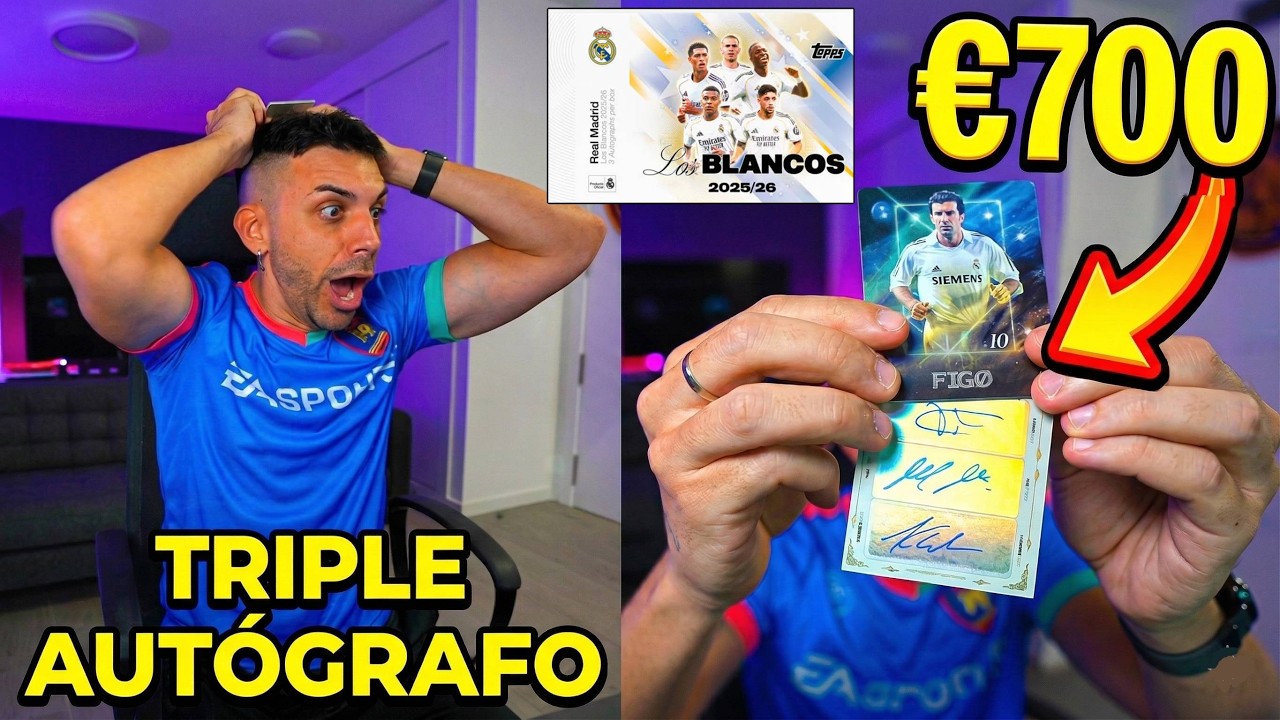 DjMaRiiO SACA UNA CARTA DE 700€ Topps Los Blancos Real Madrid