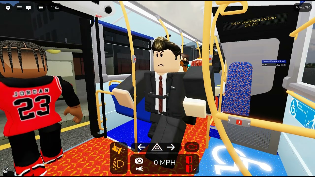 South Bus Simulator, Lewisham Station Route 199 in the rain.