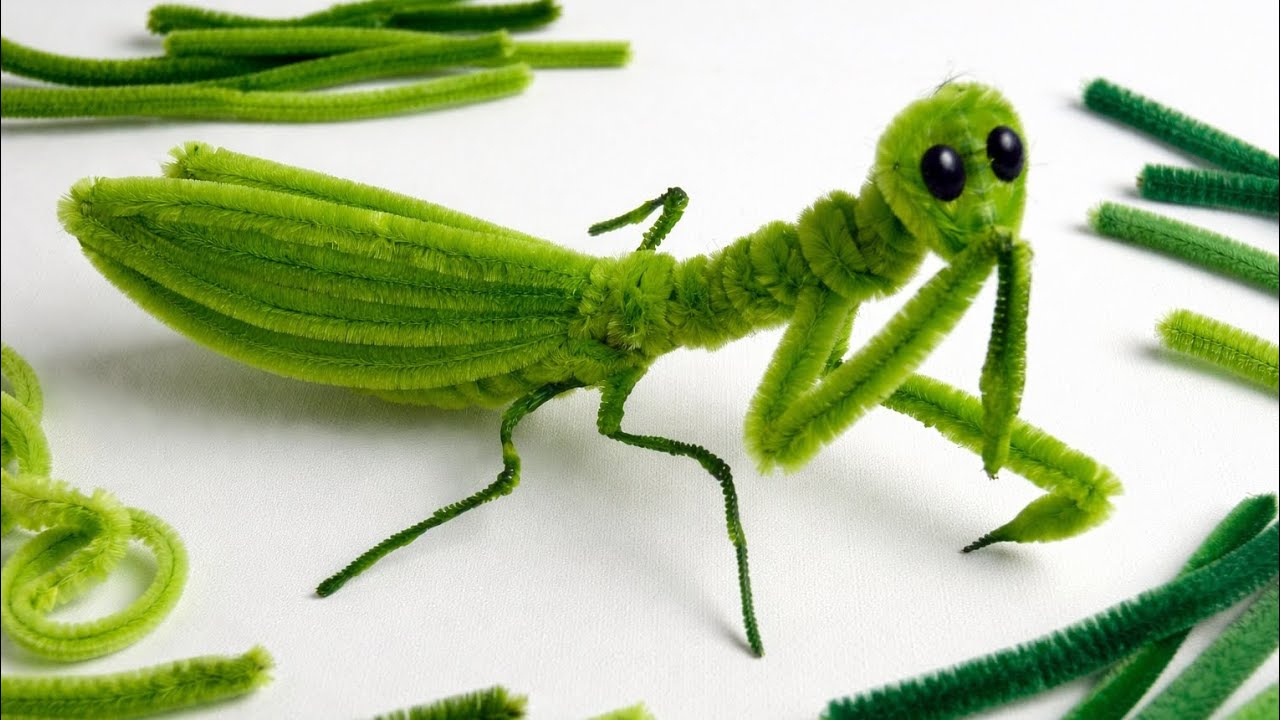 ¿Cómo hacer un Mantis de limpiapipas?