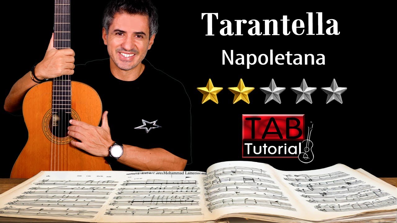Tarantella Napoletana | Fingerstyle Guitar Tutorial + Sheet & Tab