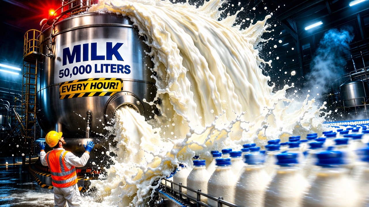 Inside a Modern Milk Factory 🥛 | Complete Production Process Explained | Factory Full Process ⚙️