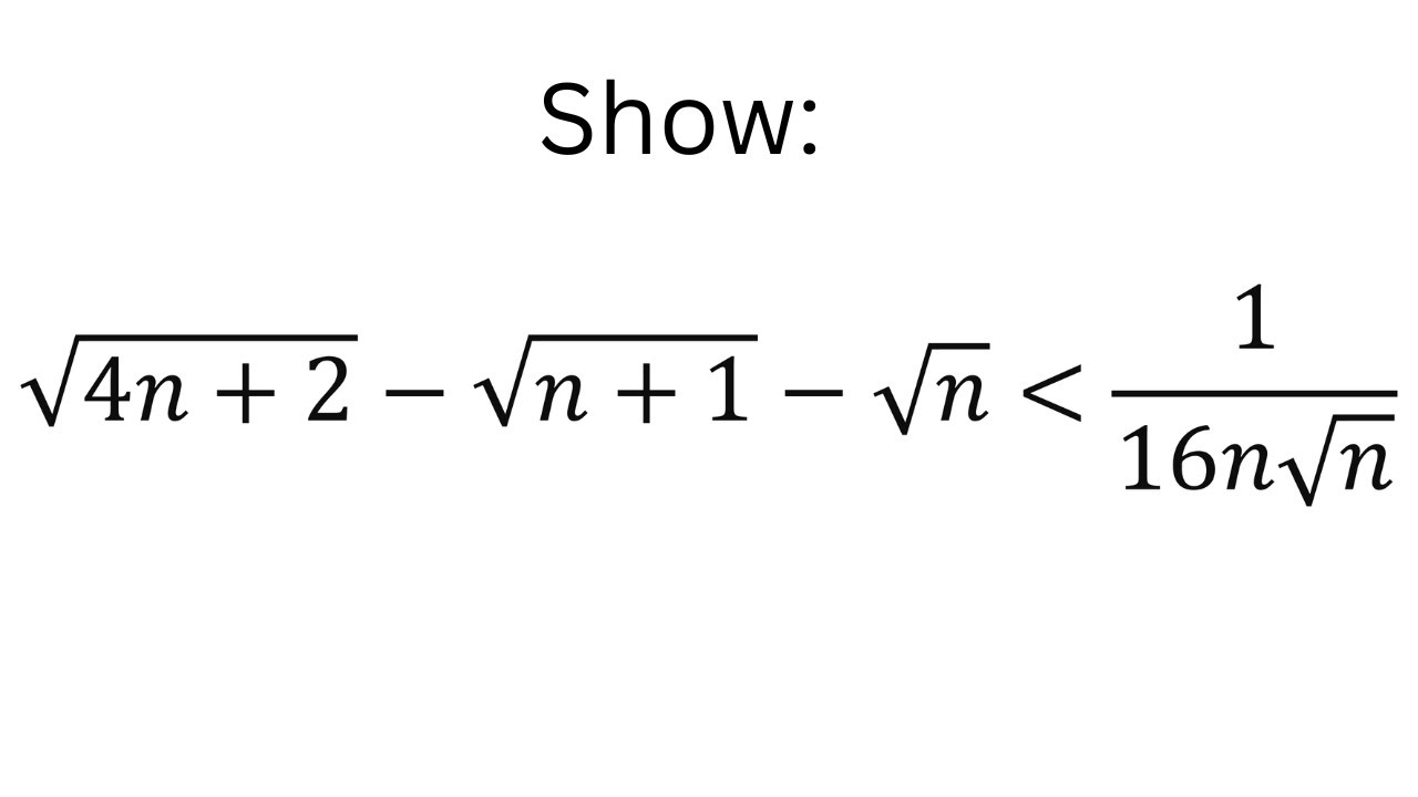 Motivated by a calculus problem to prove this inequality!