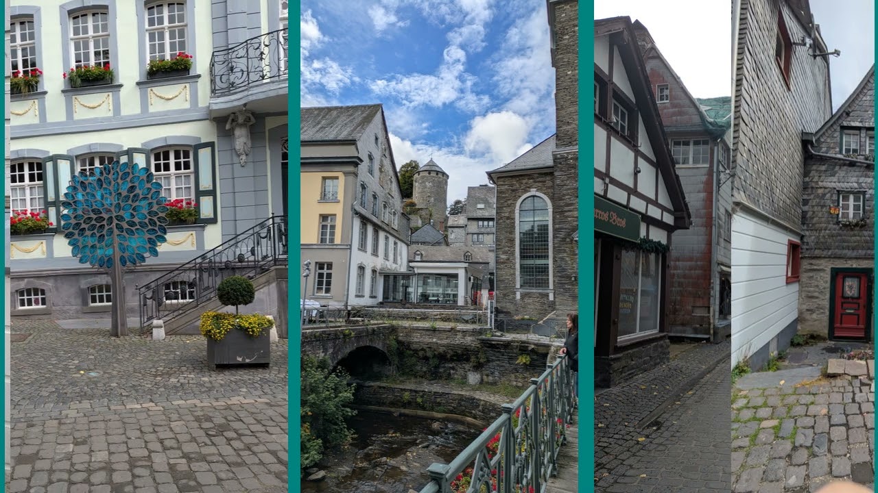 Meine Reisen mit Marina 2025  - 03 Monschau, XXL Bank, Römerwall