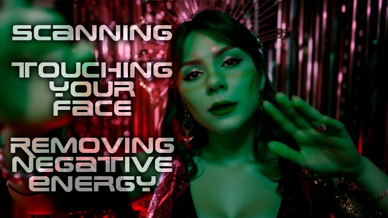 ASMR Space Witch 💎 Scanning, Touching Your Face, Removing Negative Energy 💎 Layered Sounds, Sci Fi