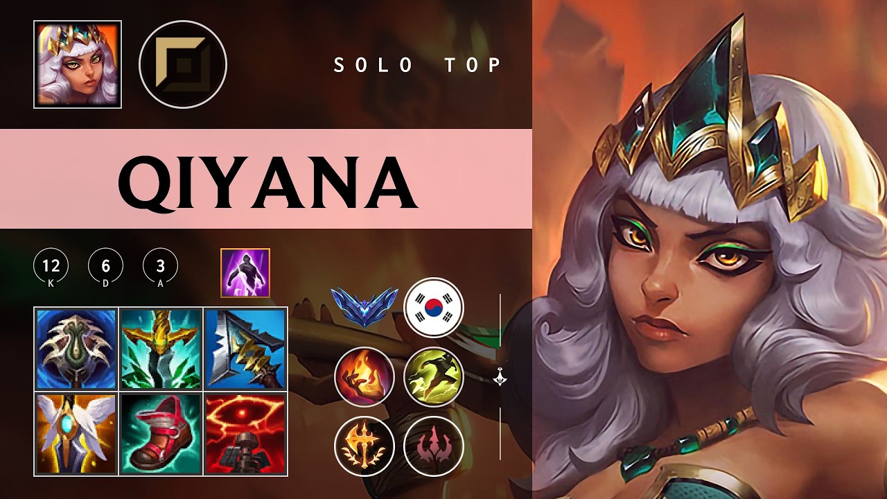 Qiyana Top vs Diana - KR Diamond Patch 26.04