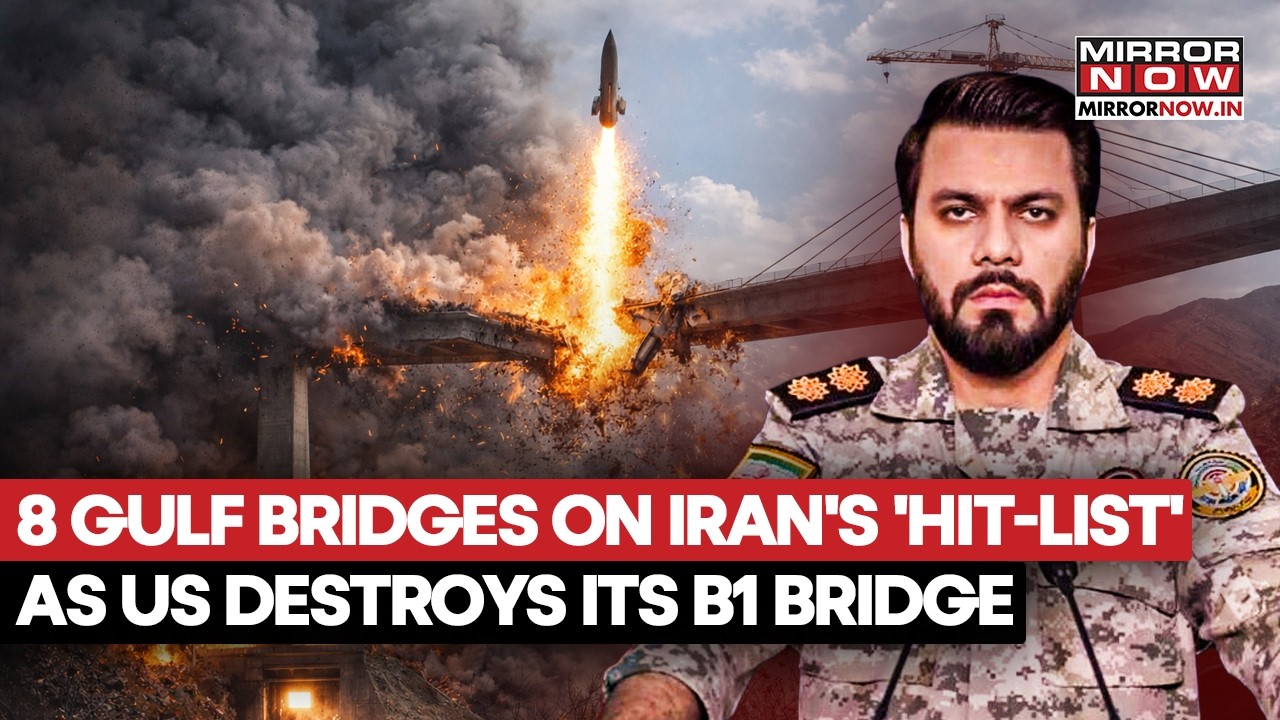 Iran's 'Hit-List' Has 8 Gulf Bridges US Destroys Its B1 Bridge Connecting Tehran and Karaj | Watch