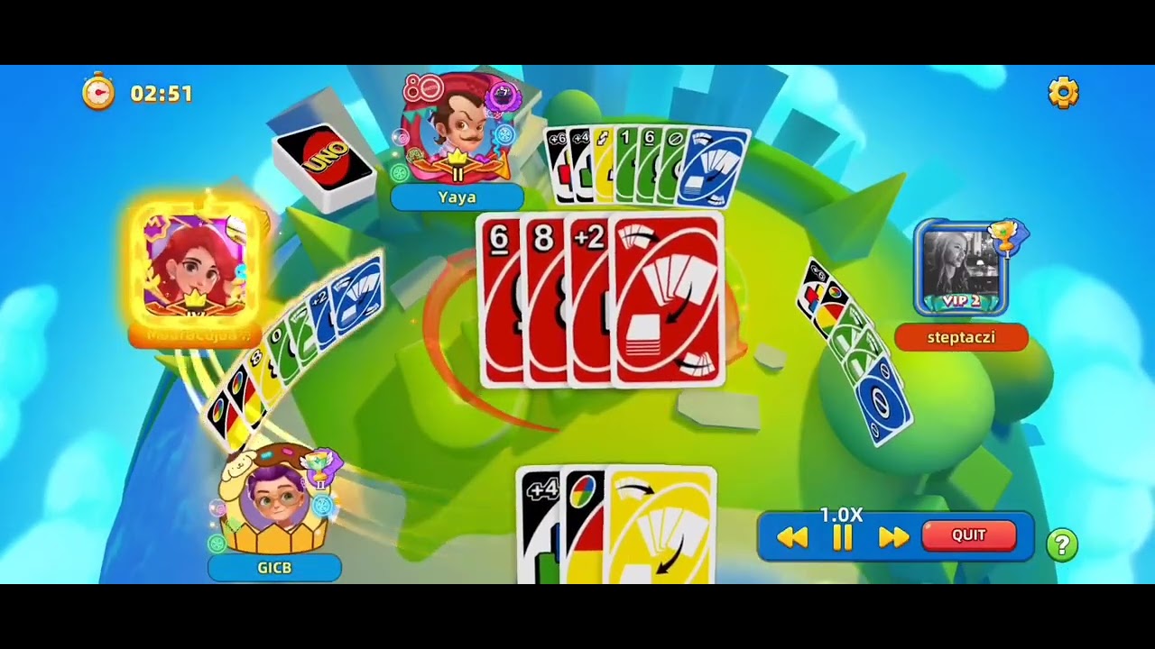 UNO! Mobile: Go Wild x100 with Wild Discard All, Wild +6 and Wild Reverse +4 and +6 pt.1