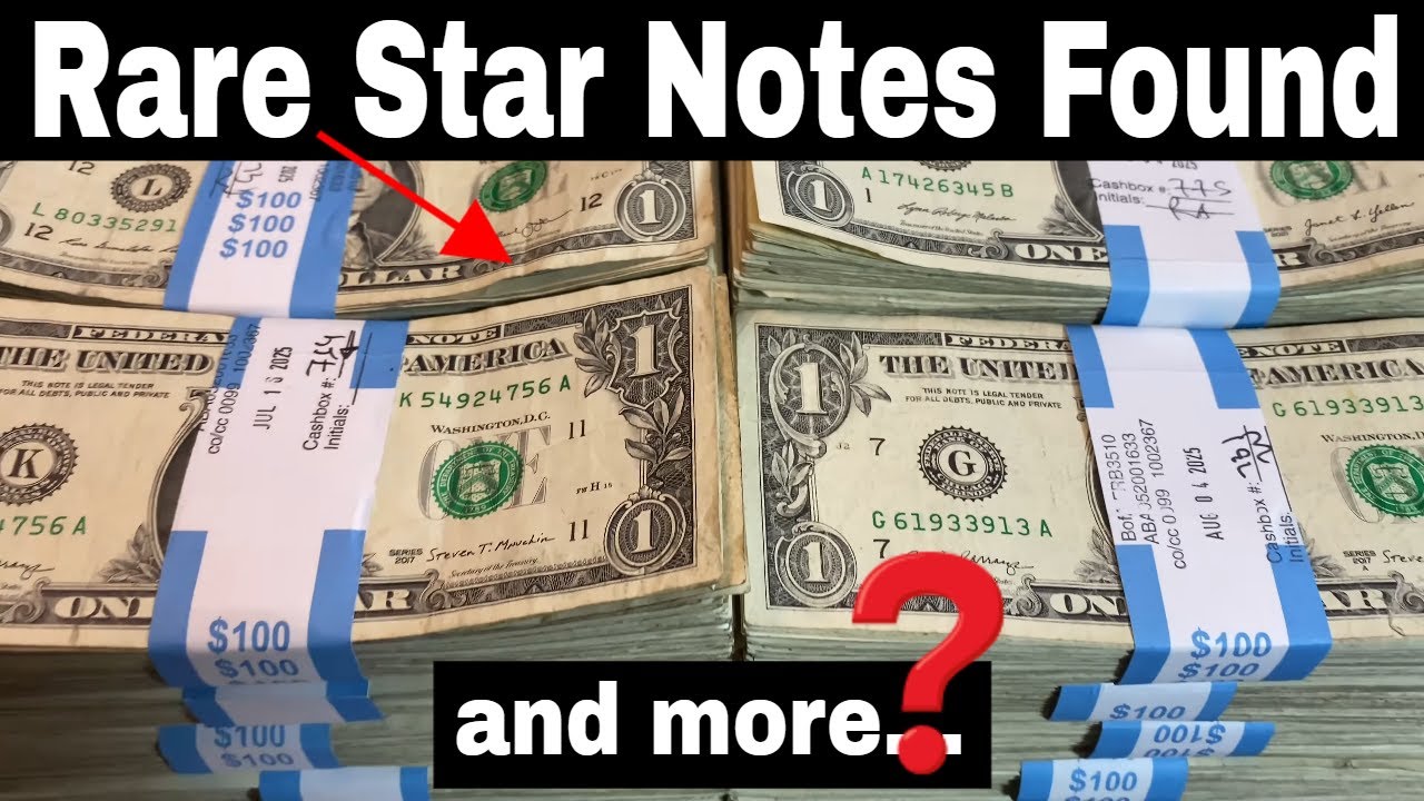Rare Star Notes Found (and more) Searching 2,000 $1 Bills