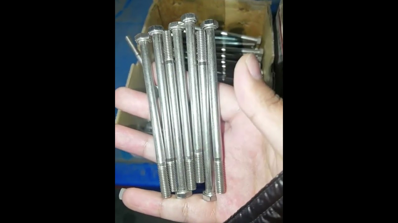 Stainless Steel Hexagon Bolts丨#Fastener #Hardware #Bolts #Shorts 丨Aozhan Fasteners