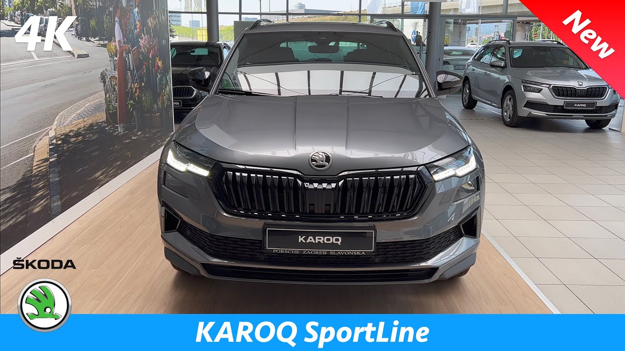 Škoda Karoq FL SportLine — ПЕРВЫЙ взгляд в 4K | Экстерьер - Интерьер (Спортивные детали), ЦЕНА