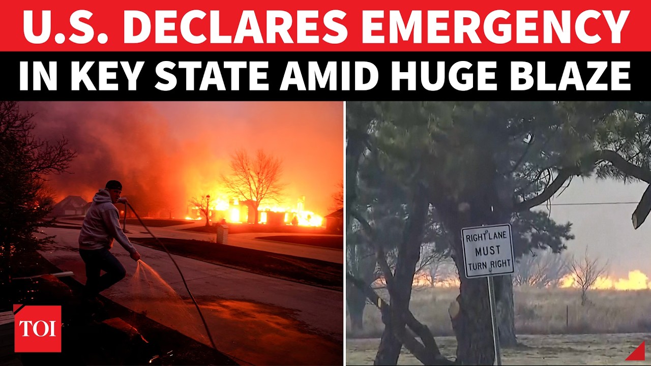 U.S. State Declares Emergency; Rescue Teams Scramble As Wildfires Tear Through Oklahama | WATCH