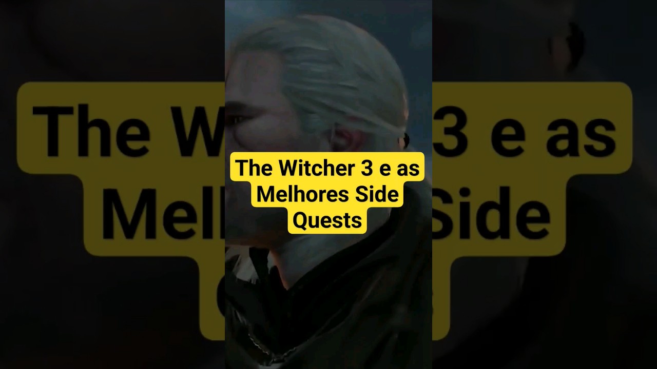 Por que THE WITCHER 3 tem as melhores Side Quests? #gamedesign #thewitcher3