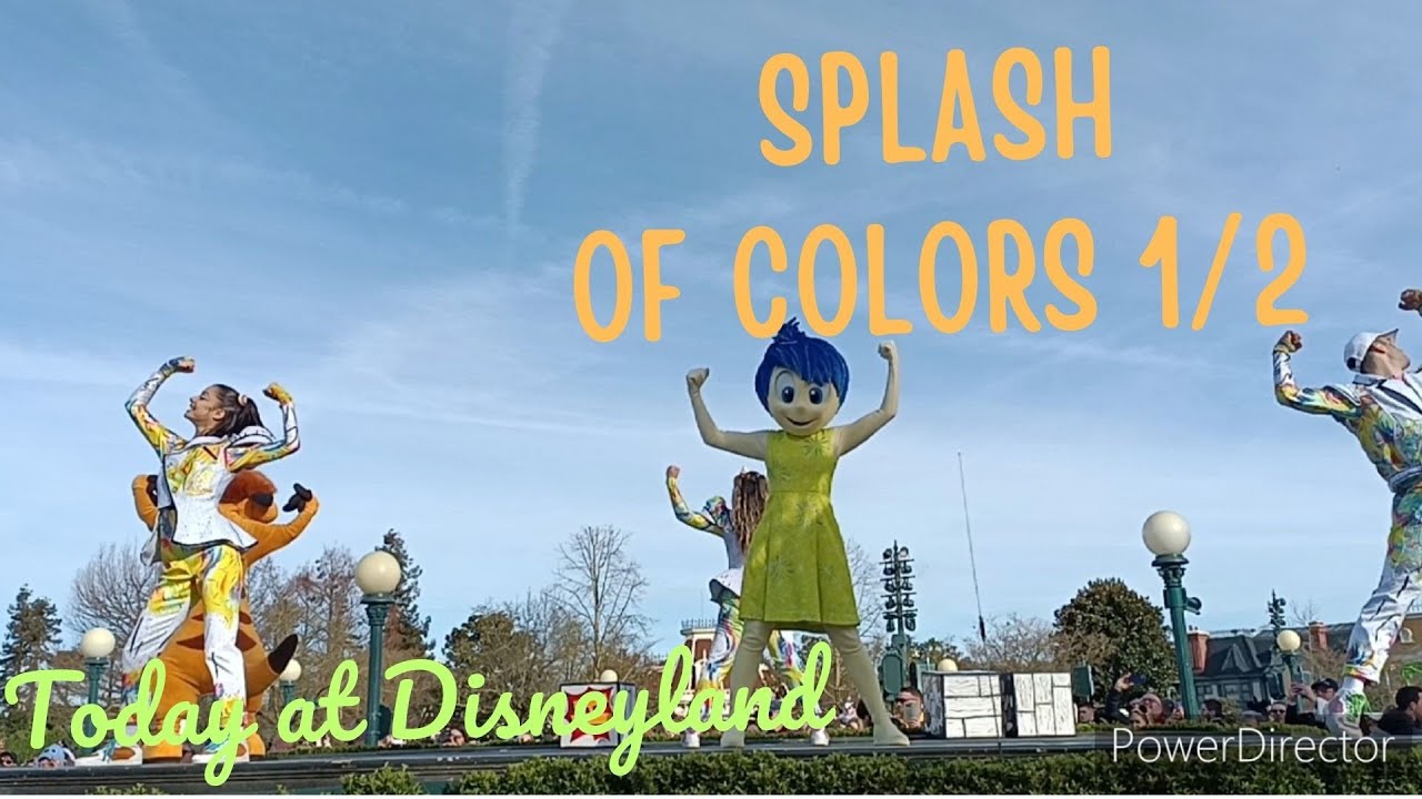 Today at Disneyland Paris Splash of colors 1/2