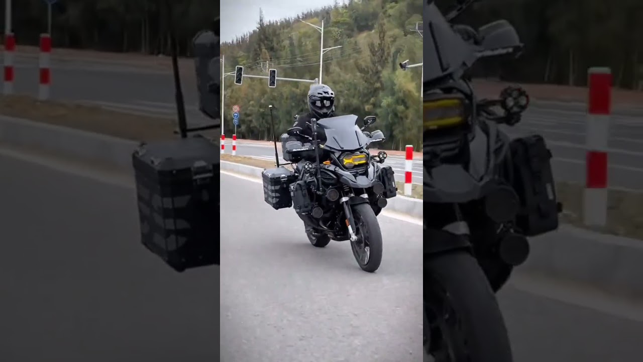 BMW GSA 1250 R Adventure bike suspension #foryou #foryoupage #fyp #viral #shorts #shortsfeed