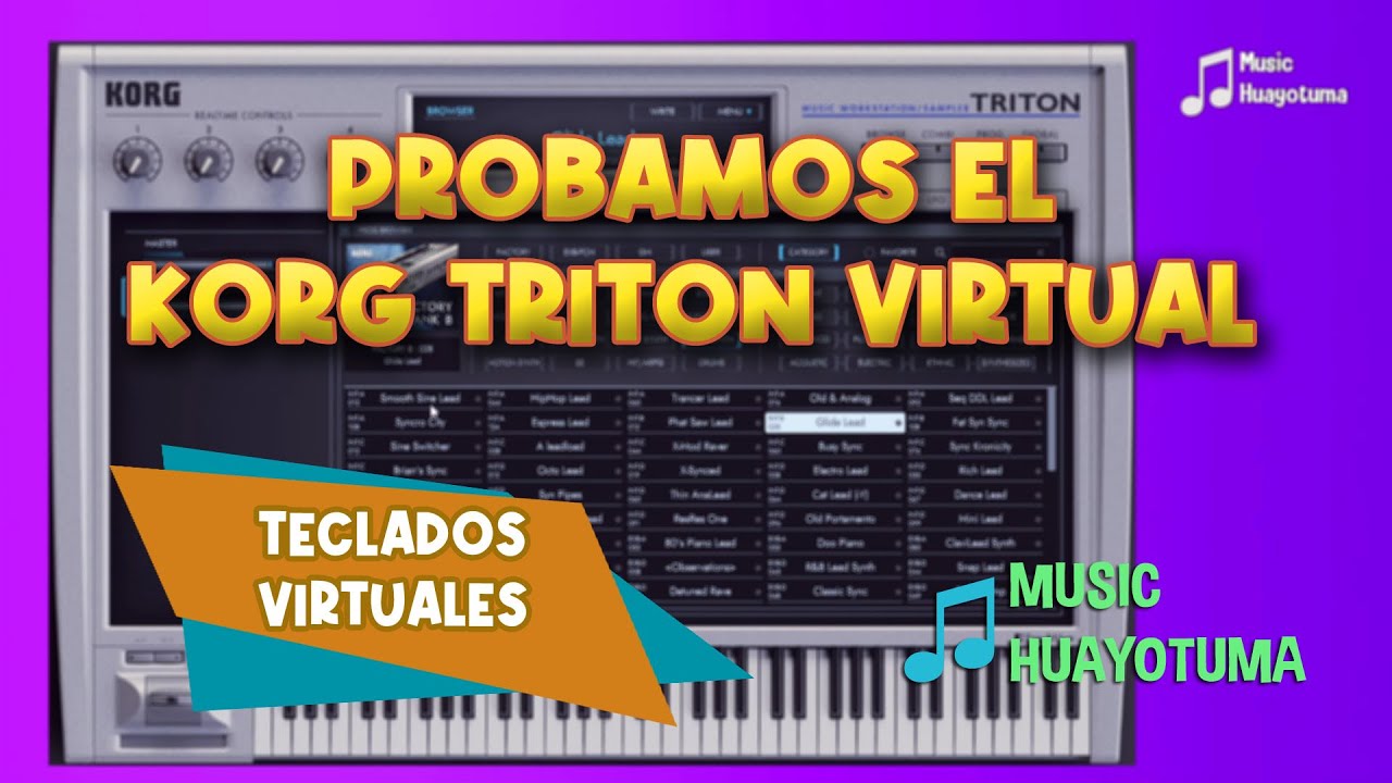 Probando el KORG TRITON Virtual VST MUSIC HUAYOTUMA