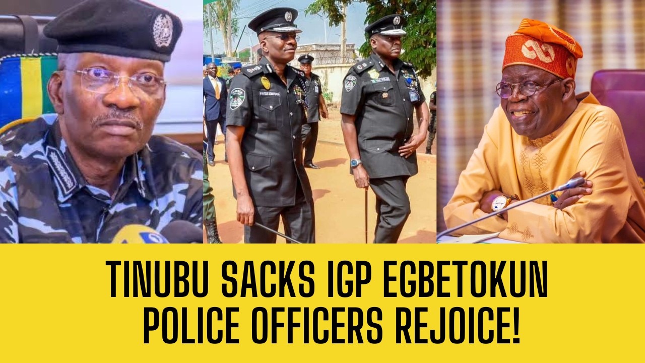 BREAKING: TINUBU SACKS IGP EGBETOKUN! Police Headquarters Erupt In JOY!