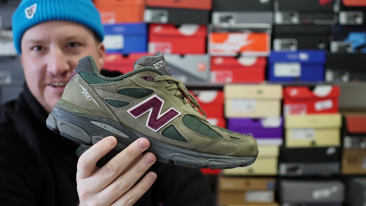 New Balance 990v3MiUSA Teddy Santis Green Purple