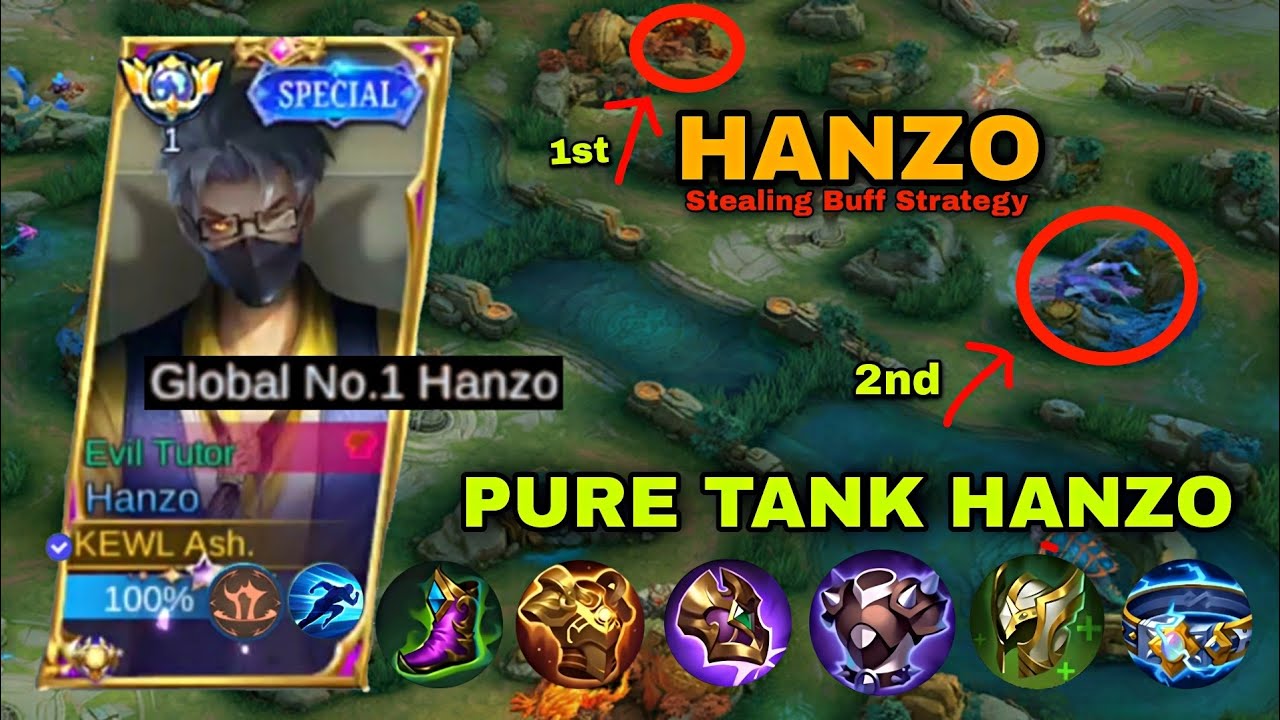 New HANZO ROAM STEALING BUFF STRATEGY ( Hanzo Pure Tank Build)