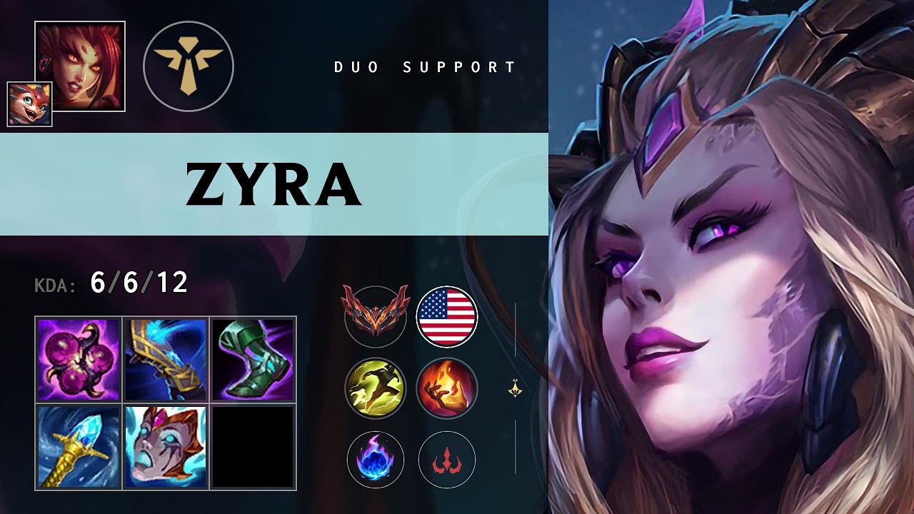 Zyra Support vs Thresh - NA Grandmaster Patch 26.11