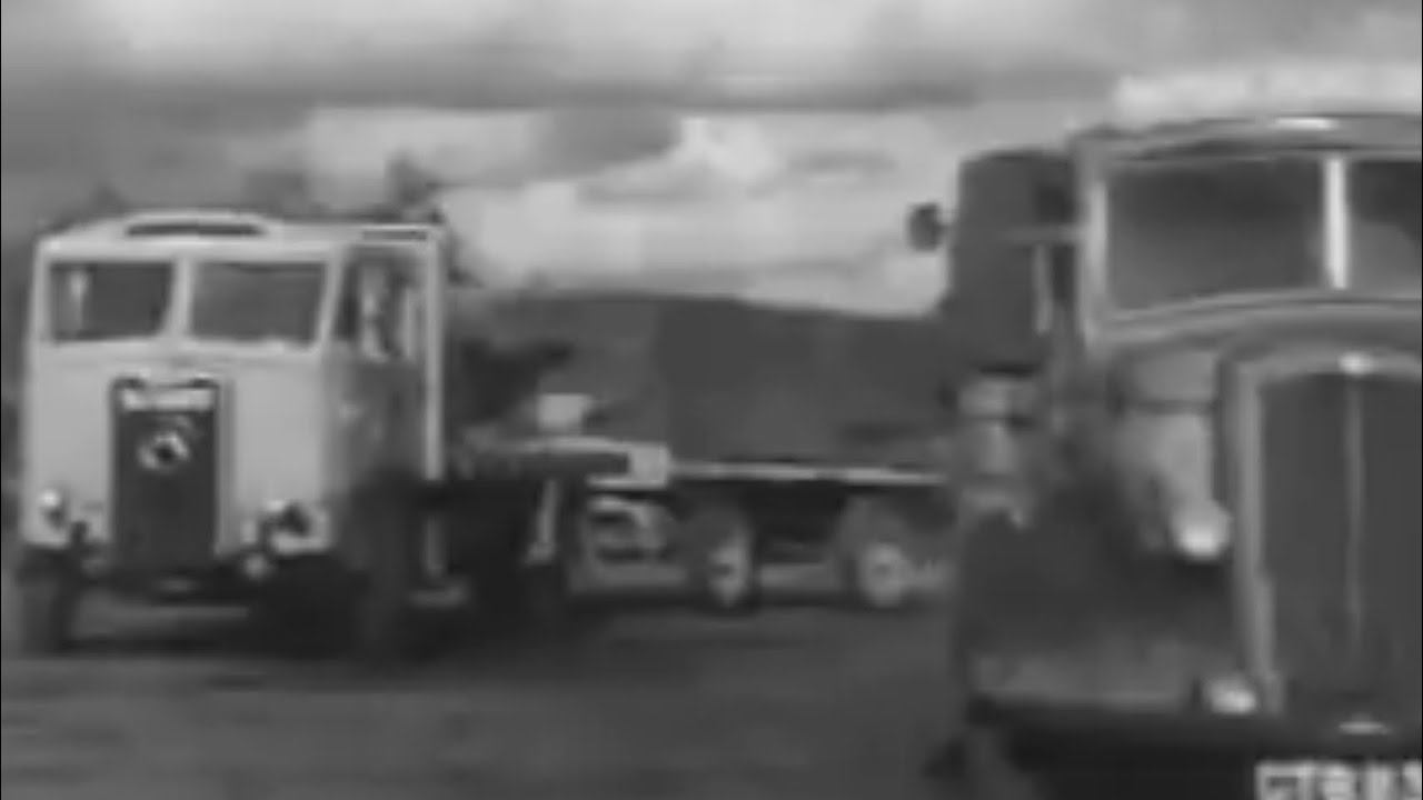 1 of 2; JOURNEY TO THE SEA ~ 1952 BRS Haulage British Transport Film: Atkinson Wagon & Drag Trailer