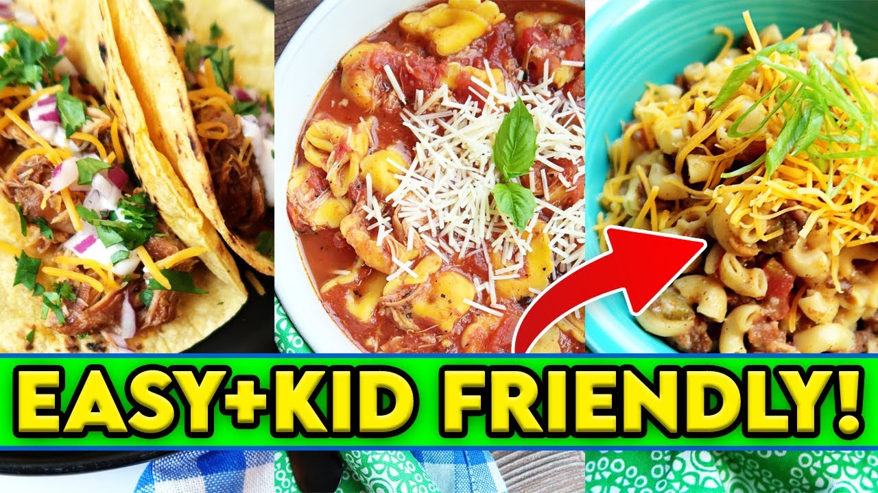 Make these family-friendly slow cooker dinners this week!