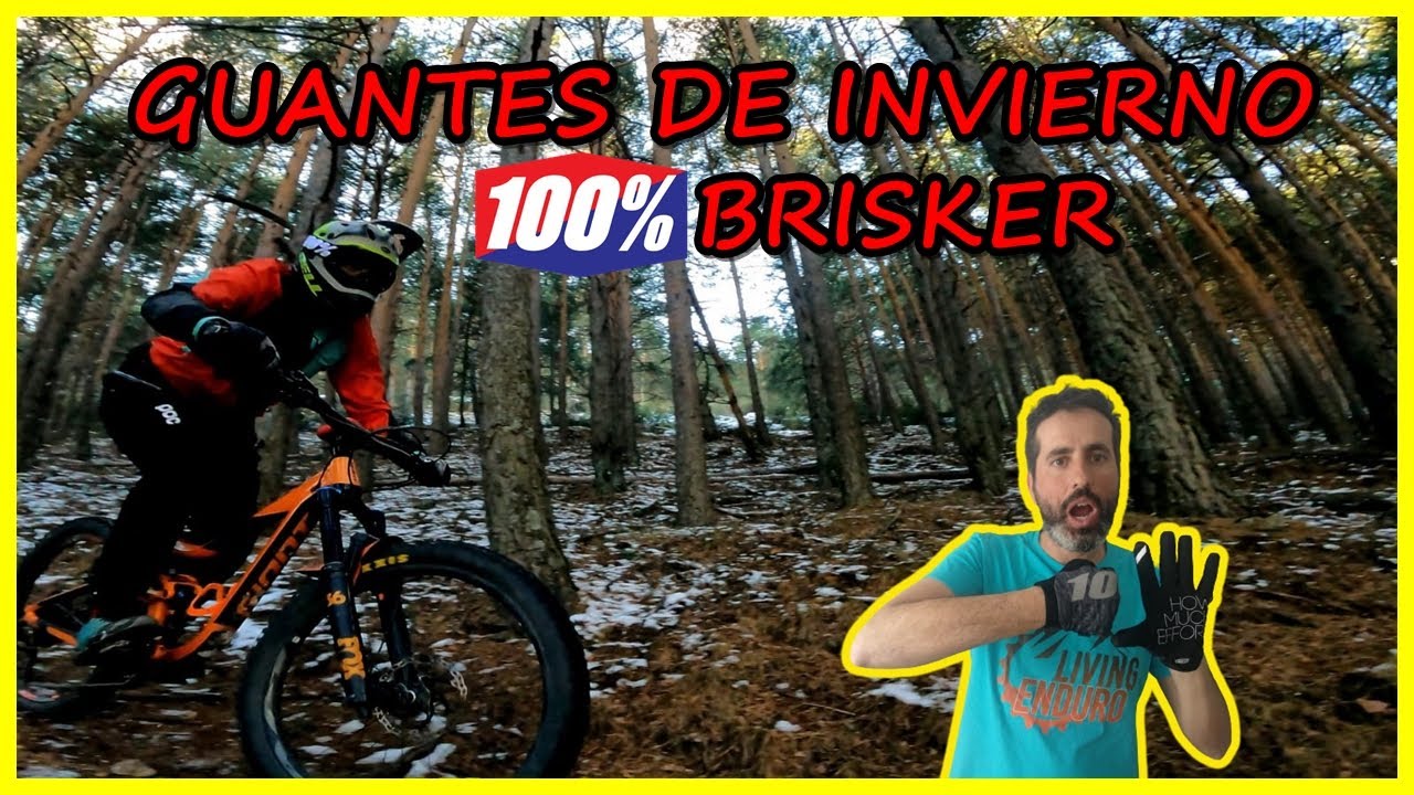 Guantes 100% BRISKER 🧤| Los mejores guantes de invierno | LIVING ENDURO MTB