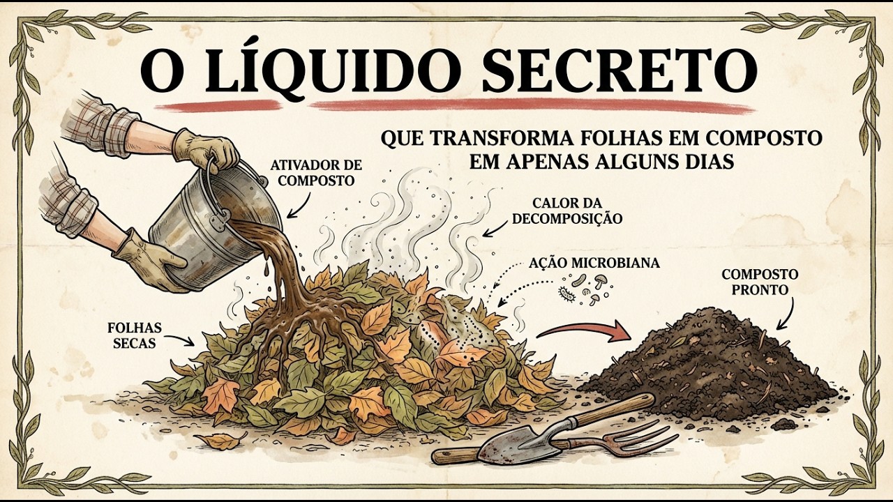 O Líquido Secreto Que Transforma Folhas em Compostagem em Apenas Alguns Dias!