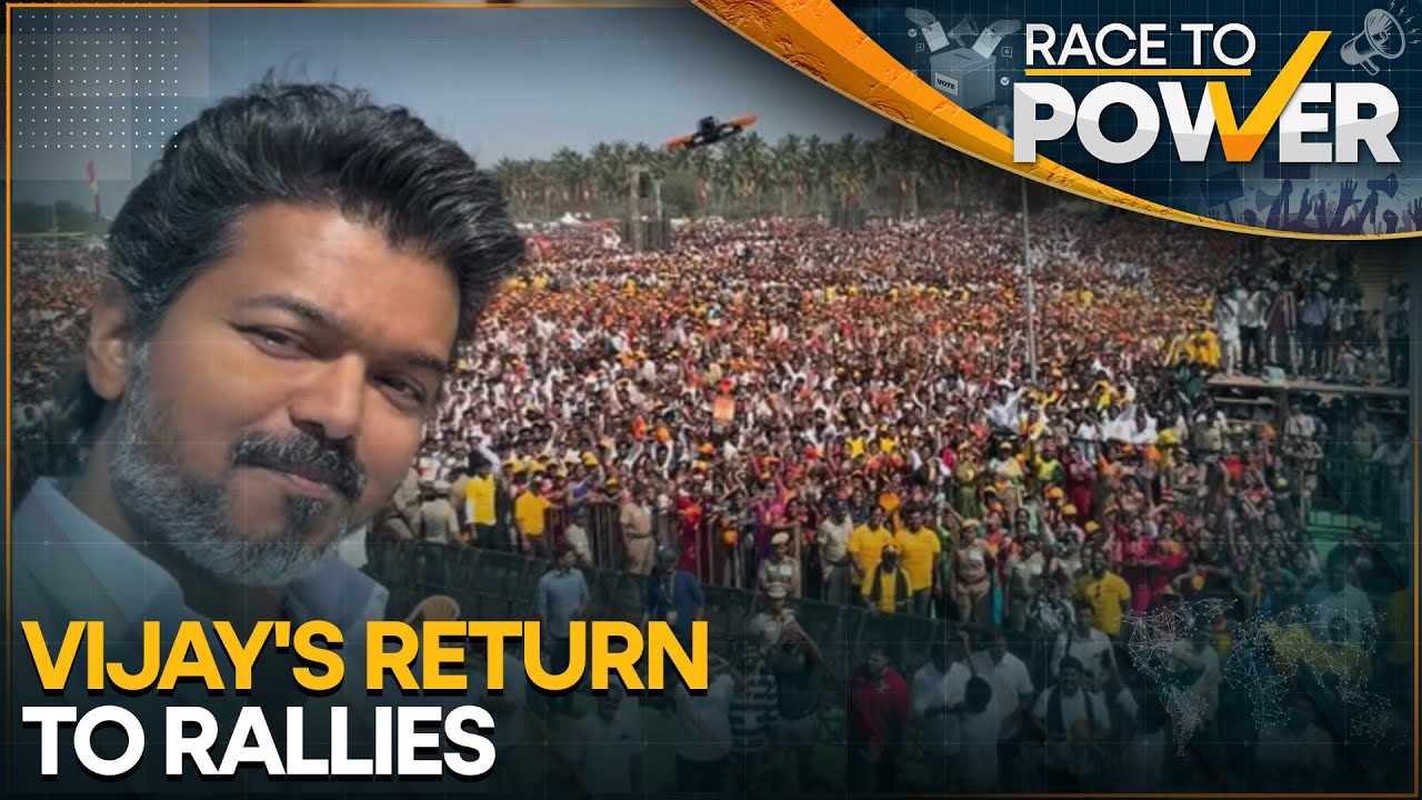 Vijay Rally: Actor Turned Politician Vijay Holds First Rally in Tamil Nadu After Karur Stampede